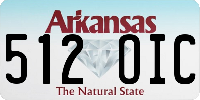 AR license plate 512OIC