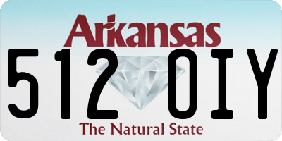 AR license plate 512OIY