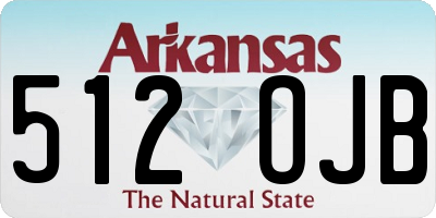 AR license plate 512OJB