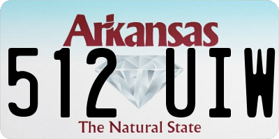 AR license plate 512UIW