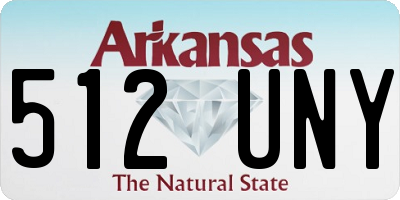 AR license plate 512UNY