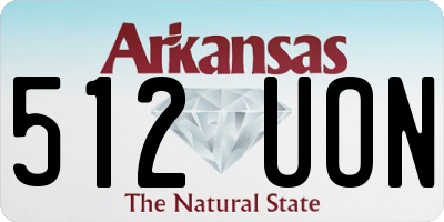 AR license plate 512UON