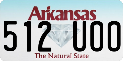 AR license plate 512UOO