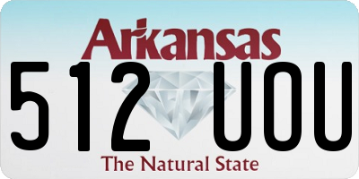 AR license plate 512UOU