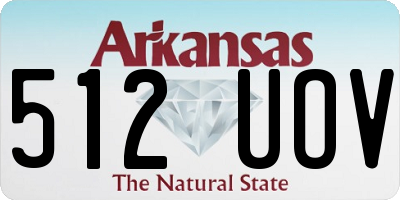 AR license plate 512UOV