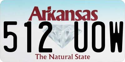 AR license plate 512UOW