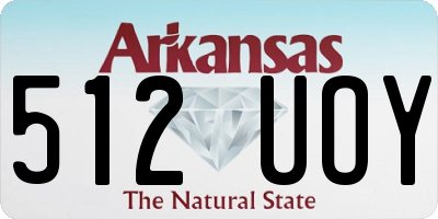 AR license plate 512UOY
