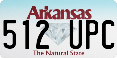 AR license plate 512UPC