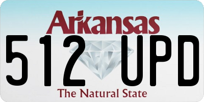 AR license plate 512UPD