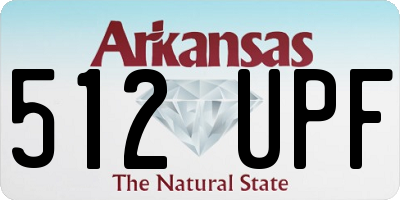 AR license plate 512UPF