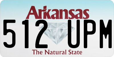 AR license plate 512UPM