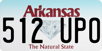 AR license plate 512UPO