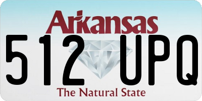 AR license plate 512UPQ