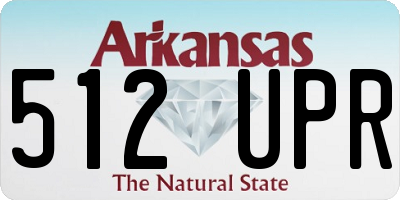 AR license plate 512UPR