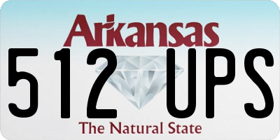 AR license plate 512UPS