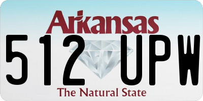 AR license plate 512UPW