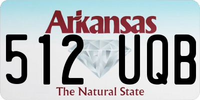 AR license plate 512UQB
