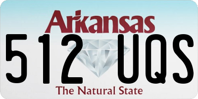 AR license plate 512UQS