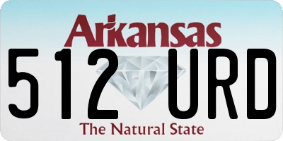 AR license plate 512URD