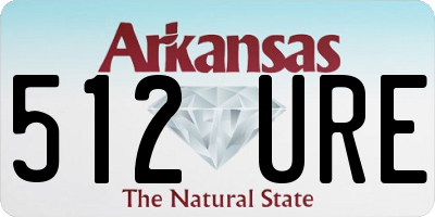 AR license plate 512URE