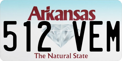 AR license plate 512VEM