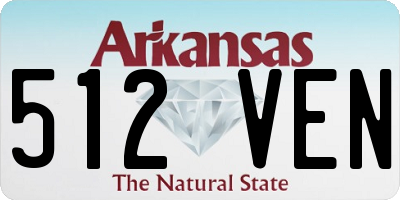 AR license plate 512VEN