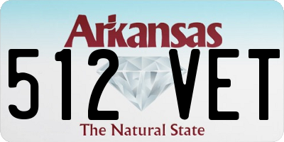 AR license plate 512VET