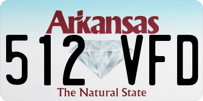 AR license plate 512VFD
