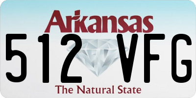 AR license plate 512VFG
