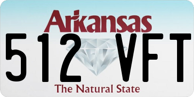 AR license plate 512VFT