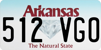 AR license plate 512VGO
