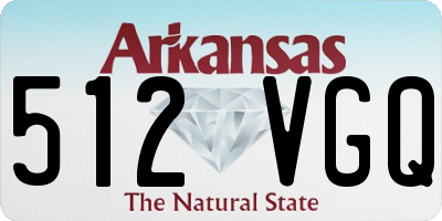 AR license plate 512VGQ