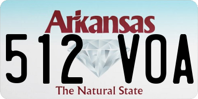 AR license plate 512VOA