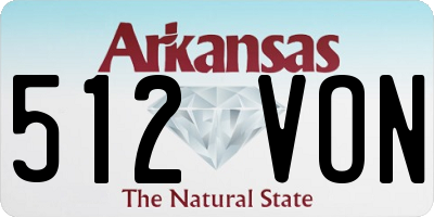 AR license plate 512VON