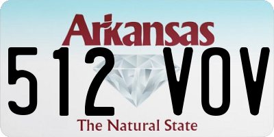 AR license plate 512VOV