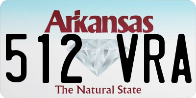 AR license plate 512VRA