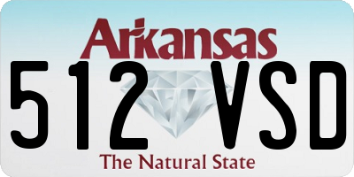 AR license plate 512VSD