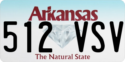 AR license plate 512VSV