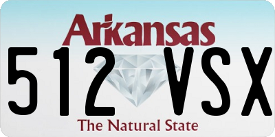 AR license plate 512VSX