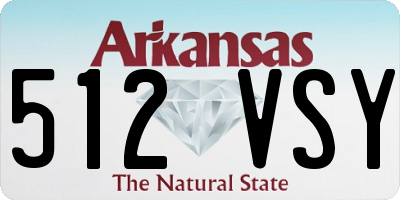 AR license plate 512VSY