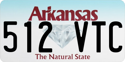AR license plate 512VTC