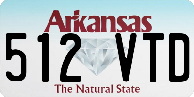 AR license plate 512VTD