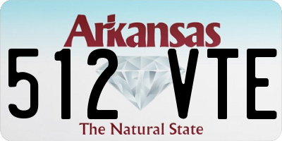 AR license plate 512VTE