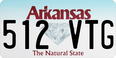 AR license plate 512VTG