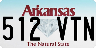 AR license plate 512VTN