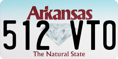 AR license plate 512VTO