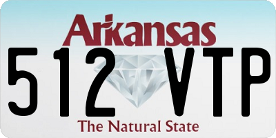 AR license plate 512VTP