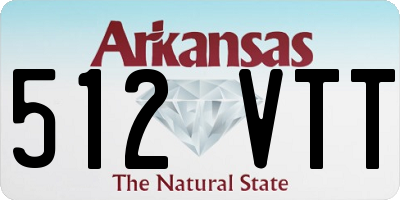 AR license plate 512VTT