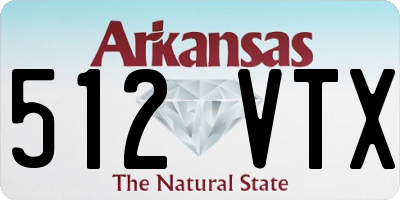 AR license plate 512VTX