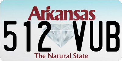 AR license plate 512VUB